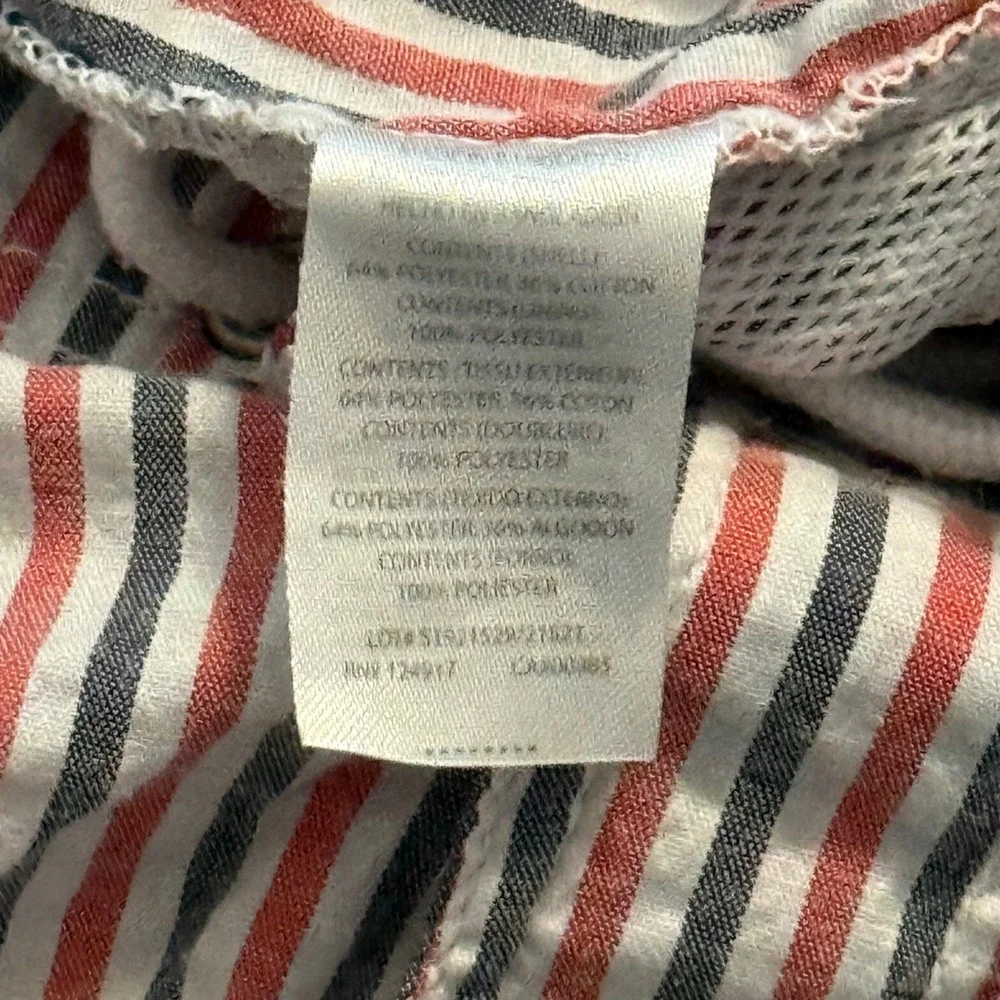 Trunks Surf & Swim Co Mens Medium Striped Board Shorts Red White Blue Swimwear